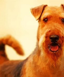 Airedale Terrier Animal paint by numbers