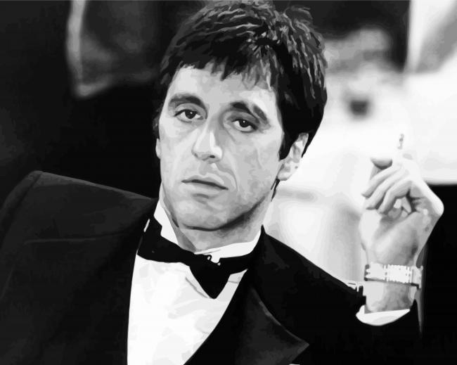 Al Pacino Scarface Movie paint by numbers