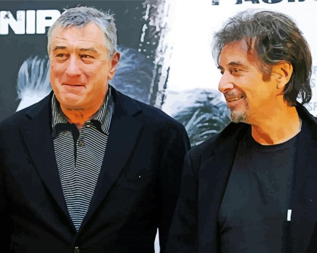 Al Pacino and Robert De Niro paint by numbers
