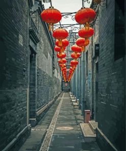 Alley In China paint by numbers