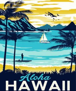 Aloha Poster paint by number