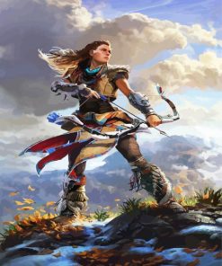 Aloy Hunter paint by number