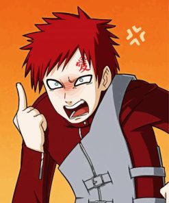 Angry Gaara paint by number