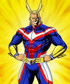 Anime Character All Might paint by numbers