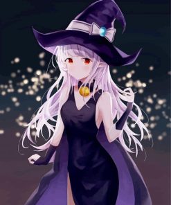 Anime Elf Witch paint by number