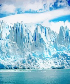 Antarctica Glacier paint by numbers