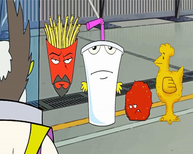 Aqua Teen Hunger Force Anime paint by numbers
