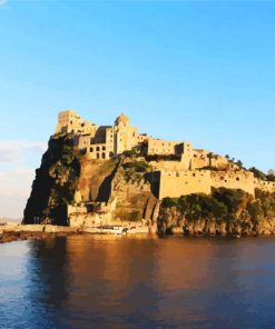Aragonese Castle Ischia Italy paint by numbers