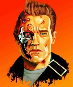Arnold The Terminator paint by numbers