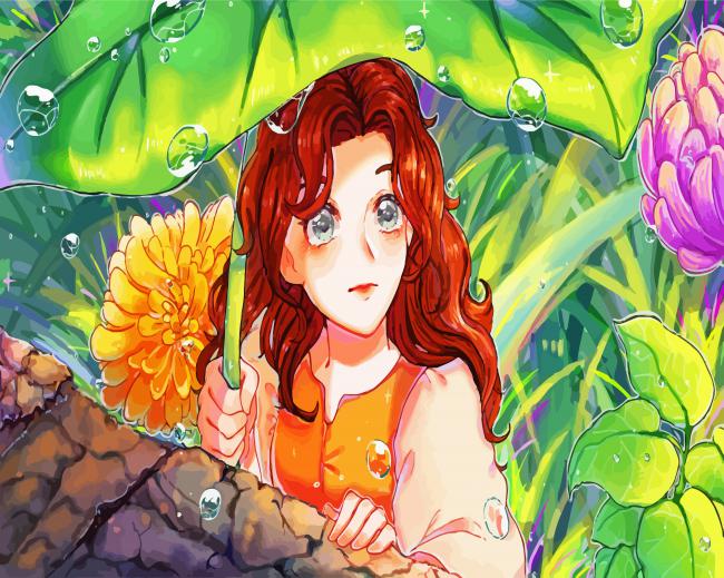Arrietty Anime Art paint by number