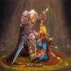 Arthas Sylvanas Video Games paint by numbers