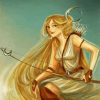 Artemis Woman Art Animation paint by numbers
