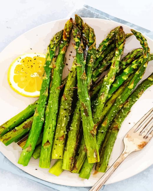 Asparagus Dish paint by number