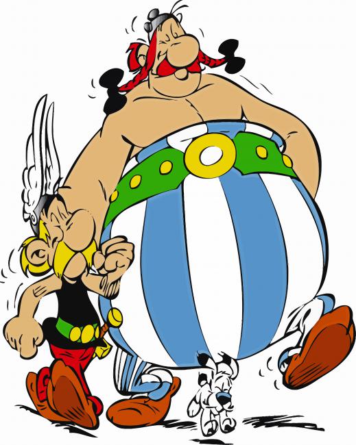 Asterix Cartoon paint by number