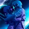 Astronauts Couple paint by number