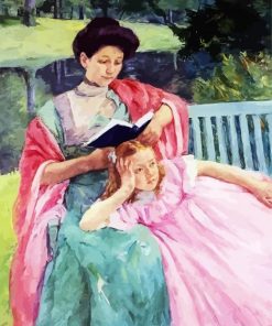 Auguste Reading To Her Daughter paint by numbers