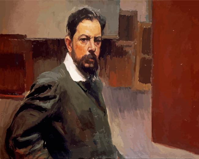 Autorretrato Joaquin By Sorolla paint by number