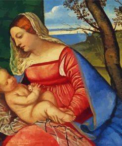 Bache Madonna By Tiziano paint by number