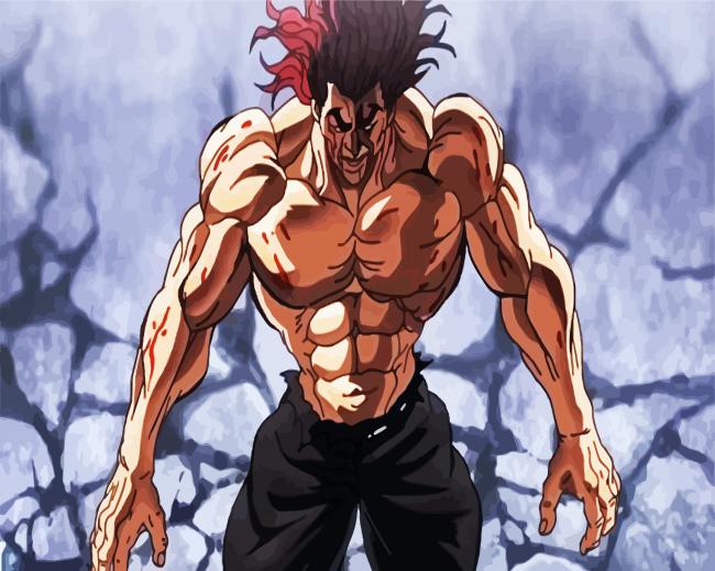 Baki S Father Yuujiro Hanma paint by number