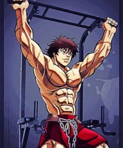 Baki The Grappler Training paint by number