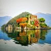 Balbianello Villa Water Reflection paint by number