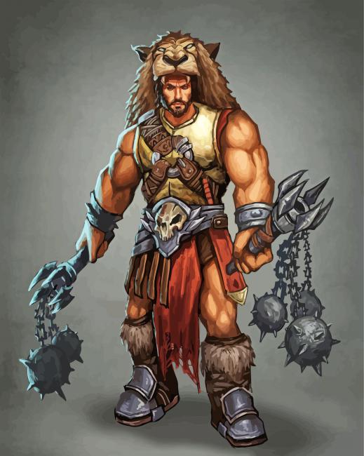 Barbarian paint by number