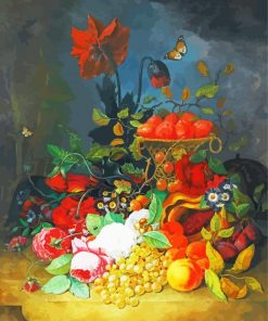 Basket Of Fruit Frans Van Dael paint by number