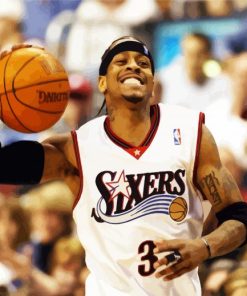 Basketball Allen Iverson Player paint by numbers