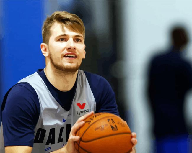 Basketball Player Luka Doncic paint by numbers