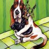 Basset Hound And Bagpipe paint by number