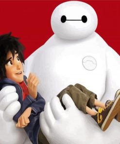 Baymax And Hiro Animation paint by number