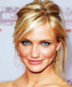 Beautiful Actress Cameron Diaz paint by numbers