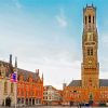 Belfry Of Bruges Brugge paint by number