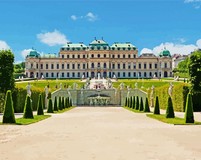 Belvedere Palace paint by number