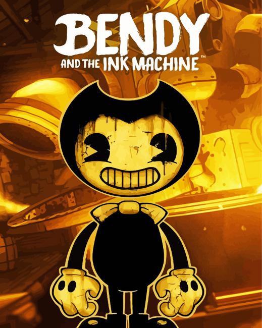 Bendy And The Machine paint by number