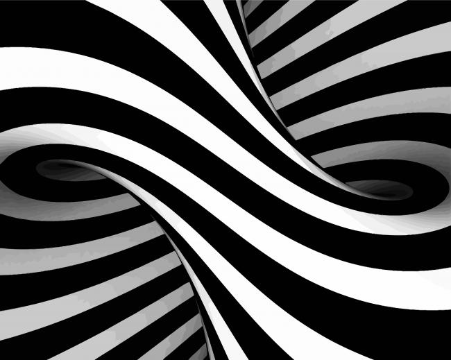 Black And White Illustration Art paint by number paint by number