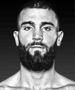 Black And White Caleb Plant paint by numbers