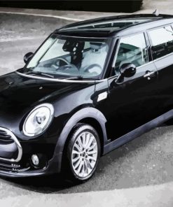 Black F54 Mini Cooper paint by numbers