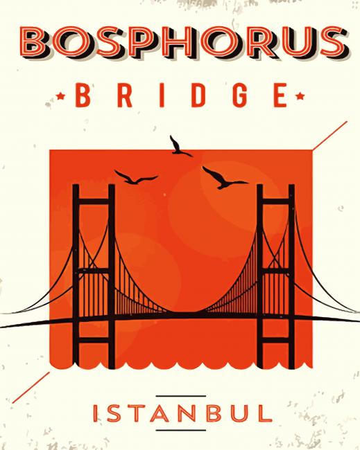 Bosphorus Poster paint by number