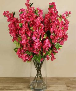 Bougainvillea Vase paint by number