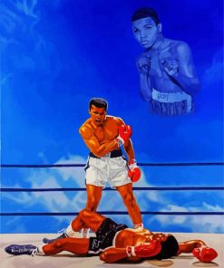 Boxer Muhammad Ali paint by number