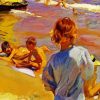 Boys On The Beach Sorolla paint by number