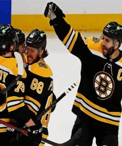Bruins Players Sport paint by numbers