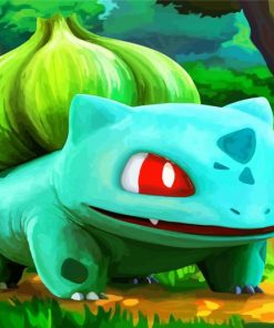 Bulbasaur Pokemon paint by number