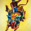 Bull Rider Art paint by numbers