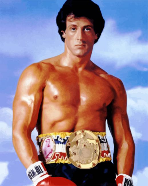 CABmpion Rocky Balboa paint by number