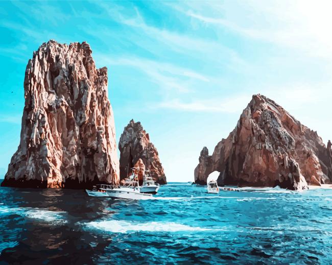 Cabo San Lucas Mexico paint by number