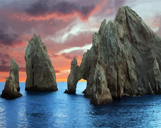 Cabo San Lucas paint by number