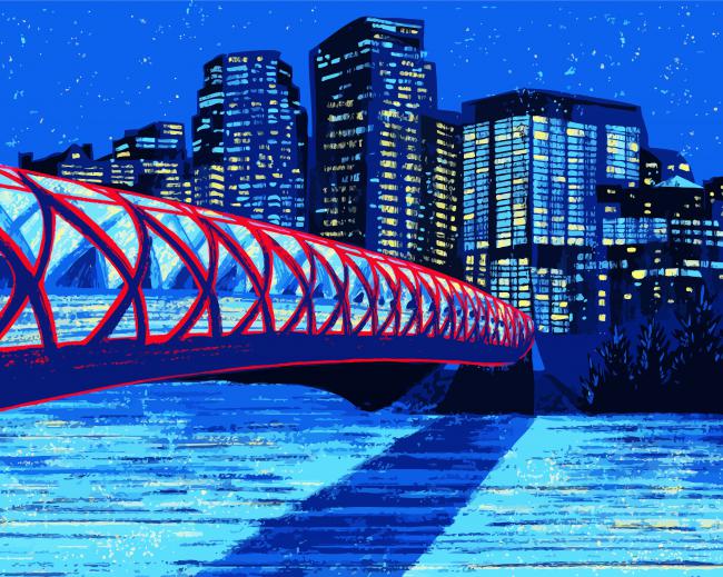 Calgary Canada paint by numbers
