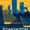 Canada Edmonton Poster paint by number